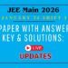 JEE Main 2026 Exam Jan 24 Shift 1 Paper & Solutions | Live Updates