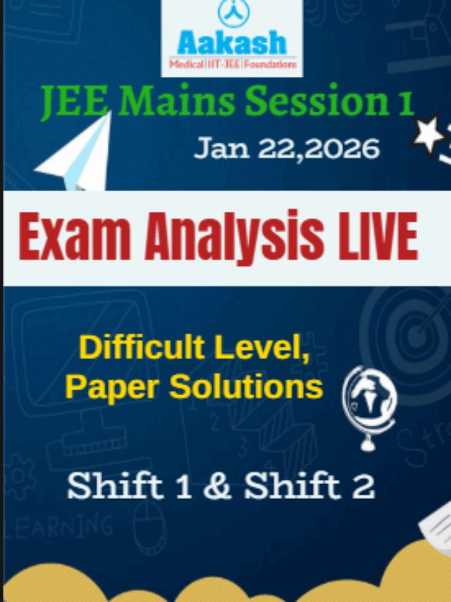 JEE Mains Session 1 January 22 Shift 1 Shift 2 Exam Analysis LIVE ...
