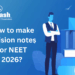 revision notes for neet
