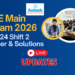 jee main exam jan 24 shift 2 live updates