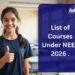 Courses Under NEET
