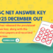 UGC NET Answer Key 2025 December out