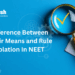 Difference Between Unfair Means and Rule Violation in NEET