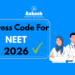 Dress Code For NEET UG 2026