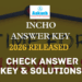 INCHO Answer Key 2026 Released – Check Answer key & Solutions