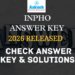 INPho Answer Key 2026 Released – Check Answer key & Solutions