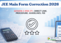 JEE Main Form Correction 2026