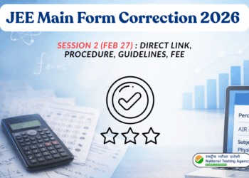 JEE Main Form Correction 2026