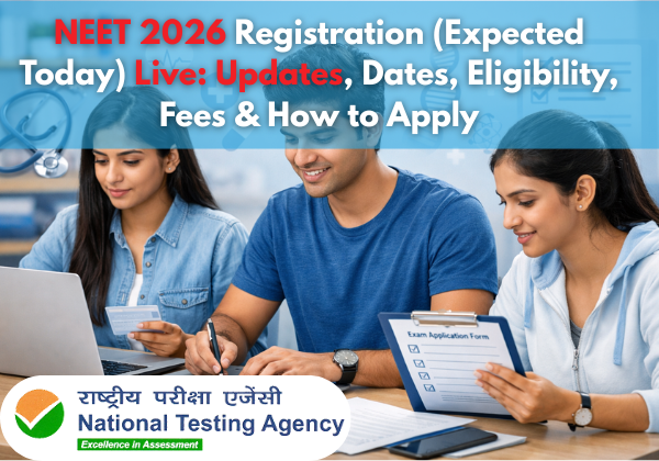 NEET 2026 Registration (Expected Today) Live: Updates, Dates, Eligibility, Fees & How to Apply
