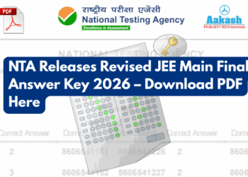 NTA Releases Revised JEE Main Final Answer Key 2026 – Download PDF Here