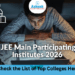 JEE Main Participating Institutes 2026
