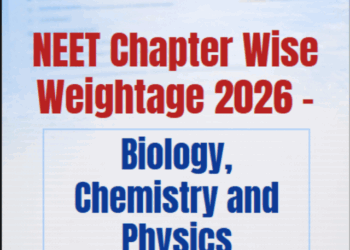 NEET Chapter Wise Weightage 2026 – Biology, Chemistry and Physics