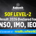 SOF Level 2 Result 2026 Declared for NSO, IMO, IEO – Check Scorecard at results.sofworld.org