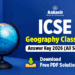 ICSE Geography Class 10 Answer Key 2026 (All Sets): Download Free PDF Solutions