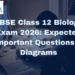 CBSE Class 12 Biology Exam 2026 Expected Important Questions & Diagrams