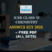 ICSE Class 10 Chemistry Answer Key 2026 – Free PDF Download (All Sets)