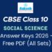 CBSE Class 10 Social Science Answer Key 2026 (All Sets) PDF
