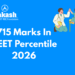 715 Marks in NEET Percentile 2026
