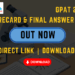 GPAT 2026 Scorecard & Final Answer Key Out – Direct Link Download Now
