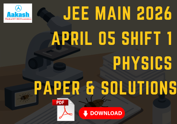 JEE Main 2026 April 05 shift 1 Physics Paper & Solutions