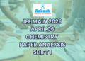 JEE Main 2026 April 06 Chemistry Paper Analysis Shift 1