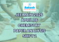 JEE Main 2026 April 06 Chemistry Paper Analysis Shift 2