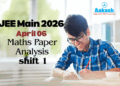 JEE Main 2026 April 06 Maths Paper Analysis shift 1