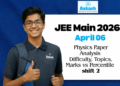 JEE Main 2026 April 06 Shift 2 Physics Paper Analysis