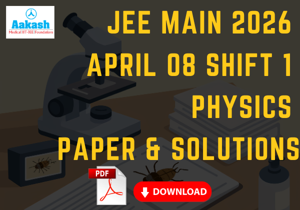 JEE Main 2026 April 08 shift 1 Physics Paper & Solutions