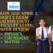 JEE Main 2026 April 2 Shift 2 Exam Analysis (Out) – Difficulty Level, Paper Review