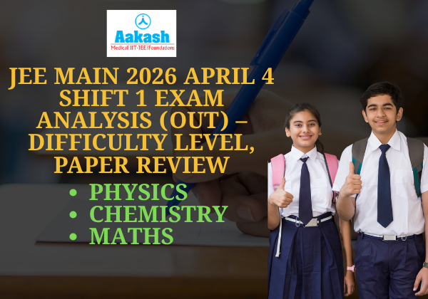 JEE Main 2026 April 4 Shift 1 Exam Analysis (Out) – Difficulty Level, Paper Review
