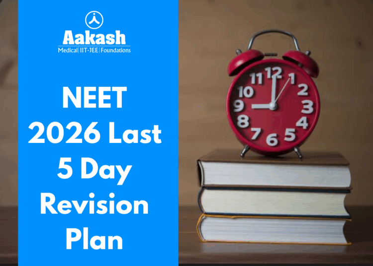 NEET 2026 Last 5 Day Revision Plan