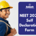 NEET 2026 Self Declaration Form