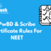 PwBD & Scribe Certificate Rules for NEET