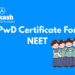 PwD Certificate for NEET