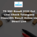 TS SSC Result 2026 Out Live: Check Telangana Class10th Result Online via Direct Link