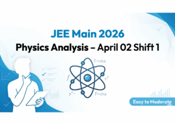 Check JEE Main 2026 April 02 Shift 1 Physics paper analysis. Know difficulty level, important topics, student reactions, and expected marks vs percentile.