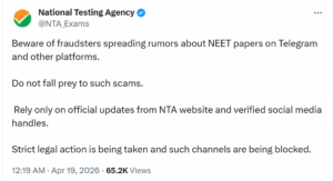 NTA warns candidates To Not Fall For fake paper leak claims on Telegram