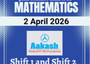 JEE Main 2026 April 2 Shift 1 Shift 2 Mathematics Question Paper & Solutions Download PDF