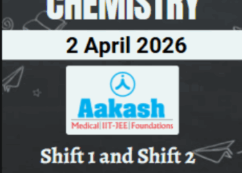 JEE Main 2026 April 2 Shift 1 Shift 2 Chemistry Question Paper & Solutions Download PDF