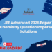 JEE Advanced 2026 Paper 1 Chemistry Question Paper with Solutions