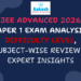 JEE Advanced 2026 Paper 1 Exam Analysis Difficulty Level, Subject-wise Review & Expert Insights