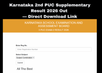 Karnataka 2nd PUC Supplementary Result 2026 Out — Direct Download Link