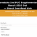 Karnataka 2nd PUC Supplementary Result 2026 Out — Direct Download Link