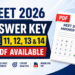 NEET 2026 answer key — code 11, 12, 13 and 14 PDF Available