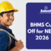 BHMS Cut Off for NEET 2026