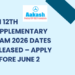 TN 12th Supplementary Exam 2026 Dates Released – Apply Before June 2