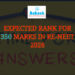 Expected Rank for 350 Marks in Re-NEET 2026