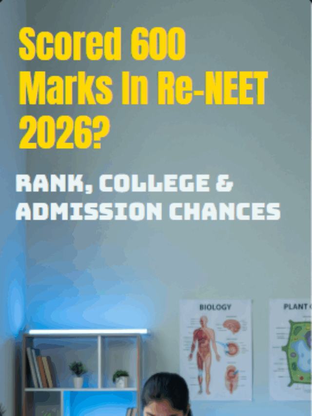 Scored 600 Marks In Re-NEET 2026? Check  Rank, College & Admission Chances
