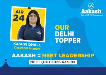 Delhi Topper Re-NEET 2026: Kashvi Dhall Secures AIR 24